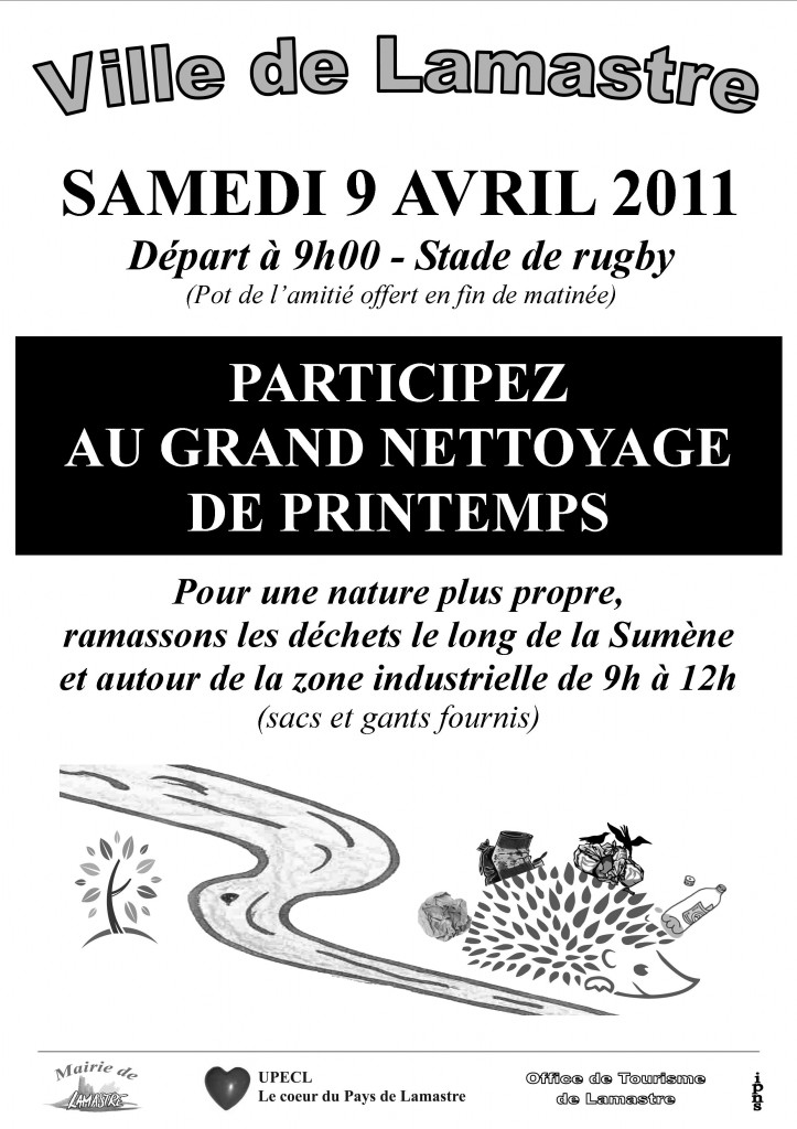 Affiche Nettoyage Printemps 2011