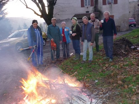 préparation jardin partagé oisillons