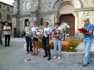 PODIUM féminin lamastre nozieres 2012