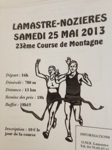 Lamastre nozieres 2013 COURSE MONTAGNE