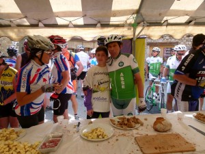 Roland Romeyer en vélo sur l'Ardechoise 2013