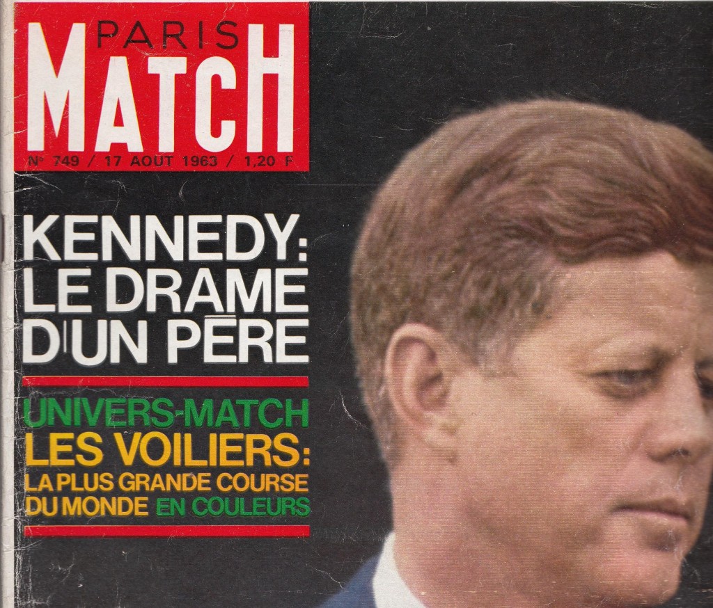 couverture paris match 749  du 17 aout 1963