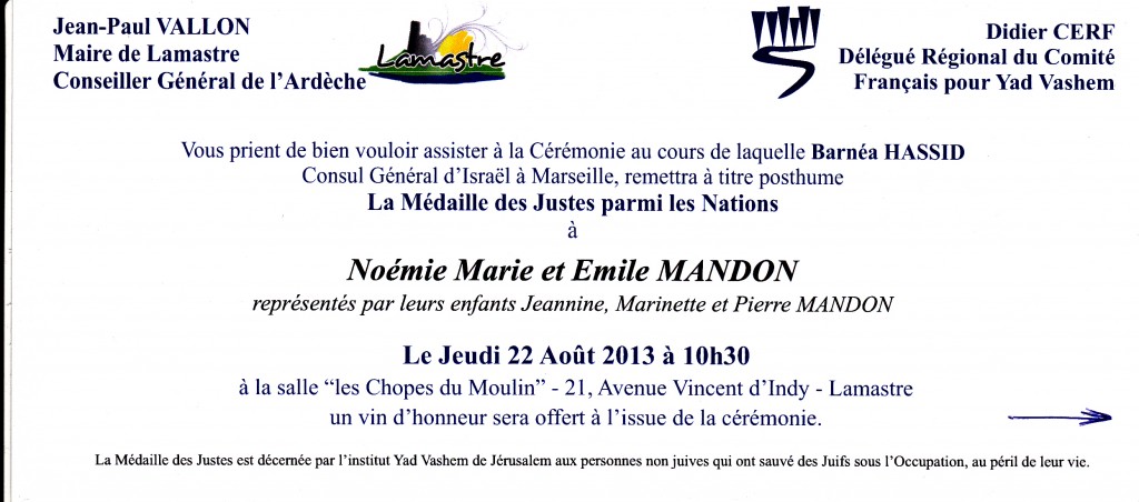 invit justes mandon emile noemie