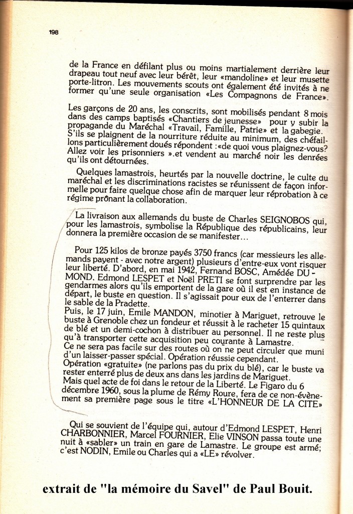 mémoire du savel citation buste mandon preti nodin, paul Bouit