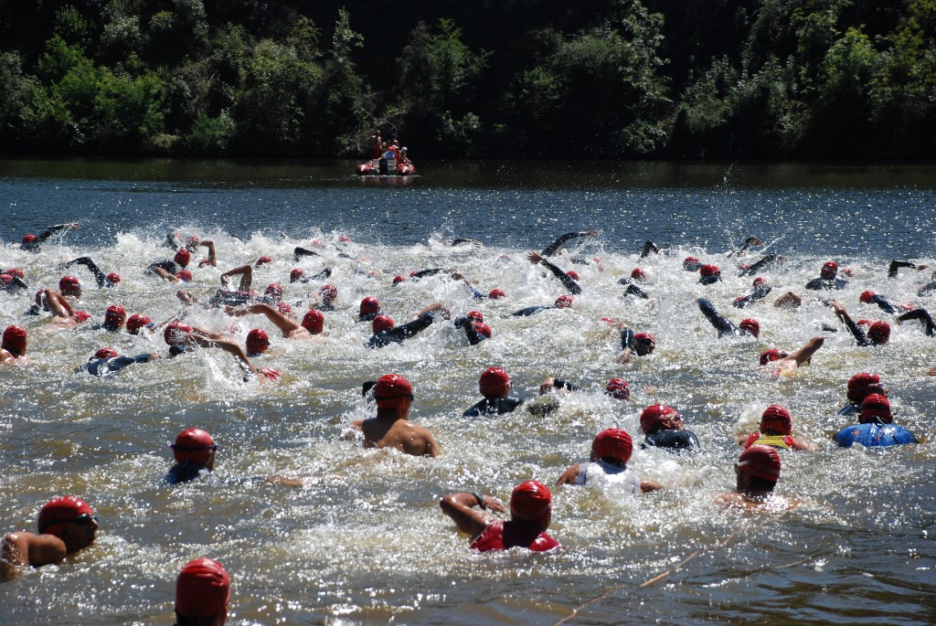 natation départ triathlon lamastre 2013