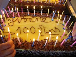 gateau anniversaire yvonne portalier 100 ans