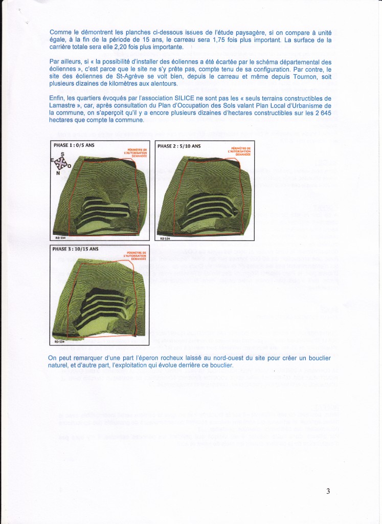 réponse Mr David Roffat carrière Lamastre page 3