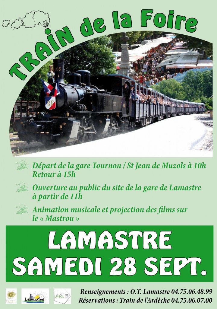 train de la foire mastrou lamastre 28 septembre