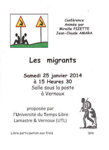Les-migrants conférence  UTL