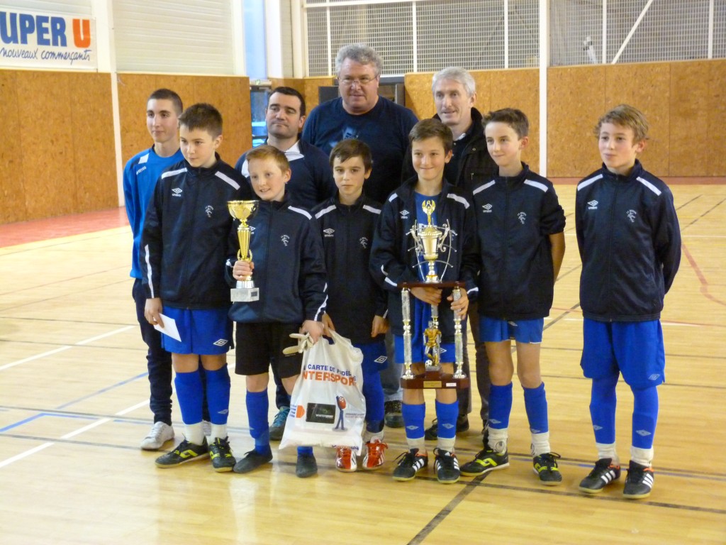 Vainqueur U13 st jean de muzols futsal lamastre