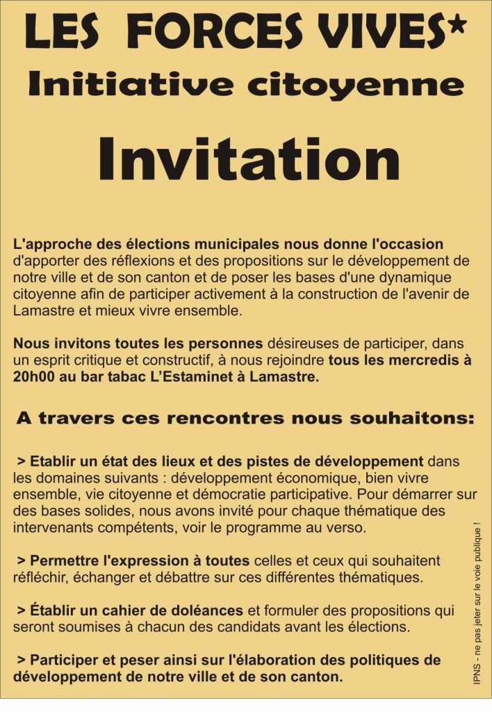 initiatives citoyennes Forces vives lamastre 1