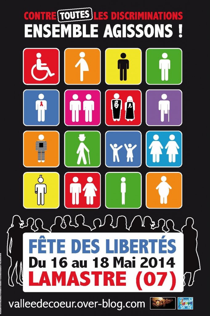 affiche fete des libertes lamastre mai 2014