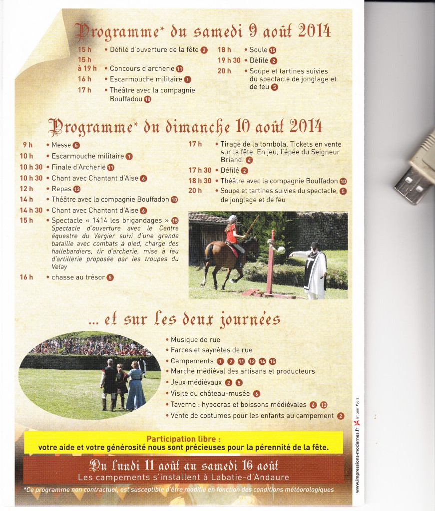 Medievale desaignes 2014 programme 2