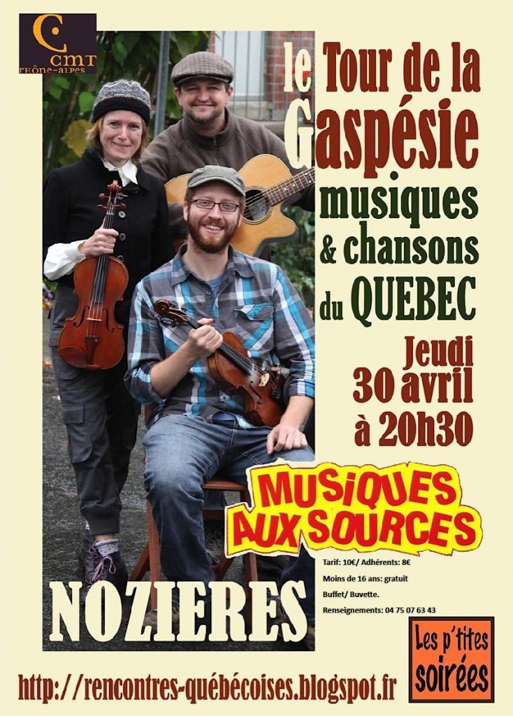 tour de la gaspesie musique sources nozieres