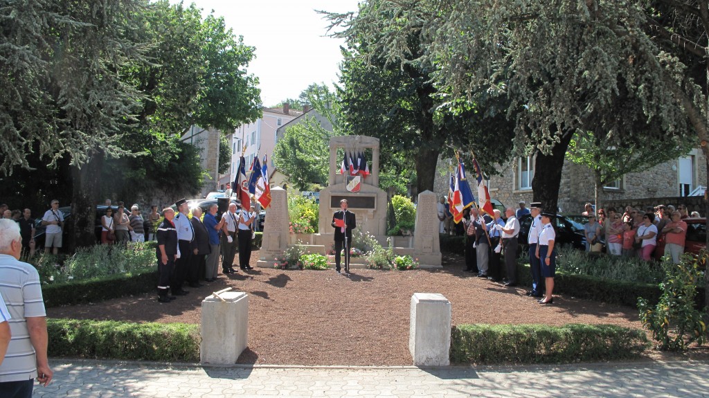 discours J P Vallon 14 juillet 15 monument morts lamastre