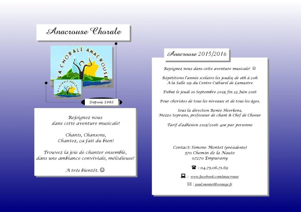 Anacrouse flyer 1 page