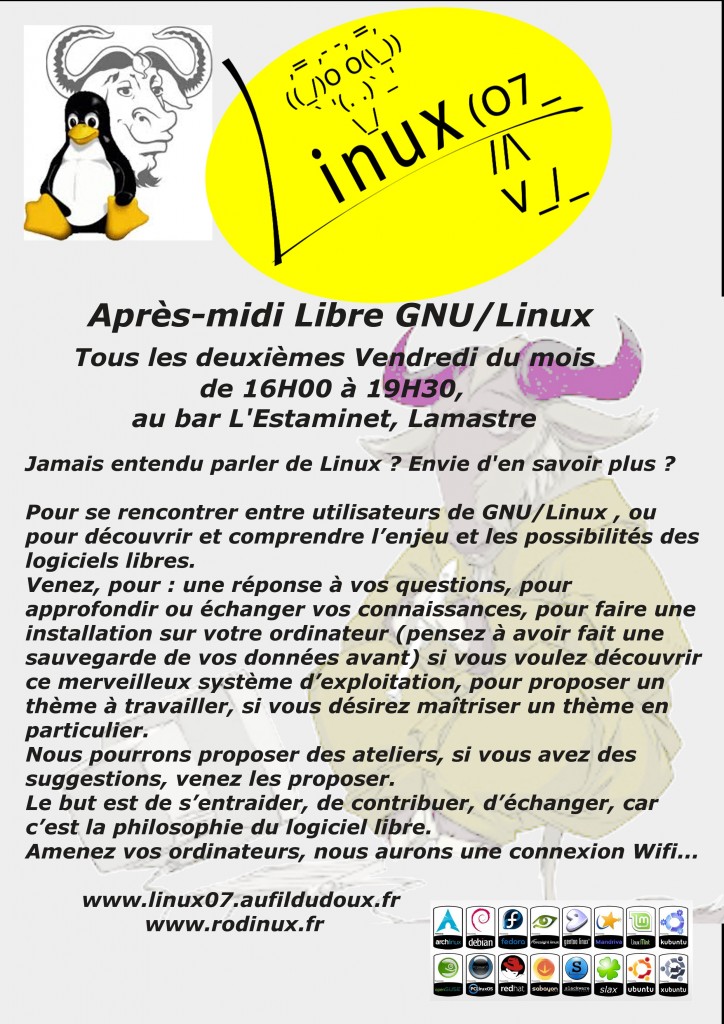 linux libre lamastre après midi