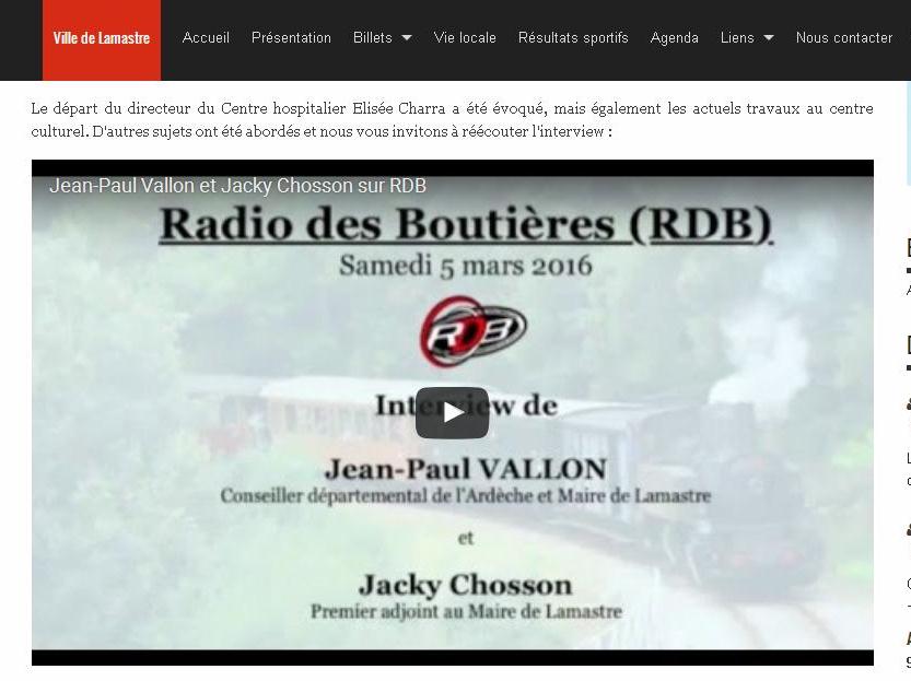 Radio boutieres Vallon fin conflit hôpital lamastre