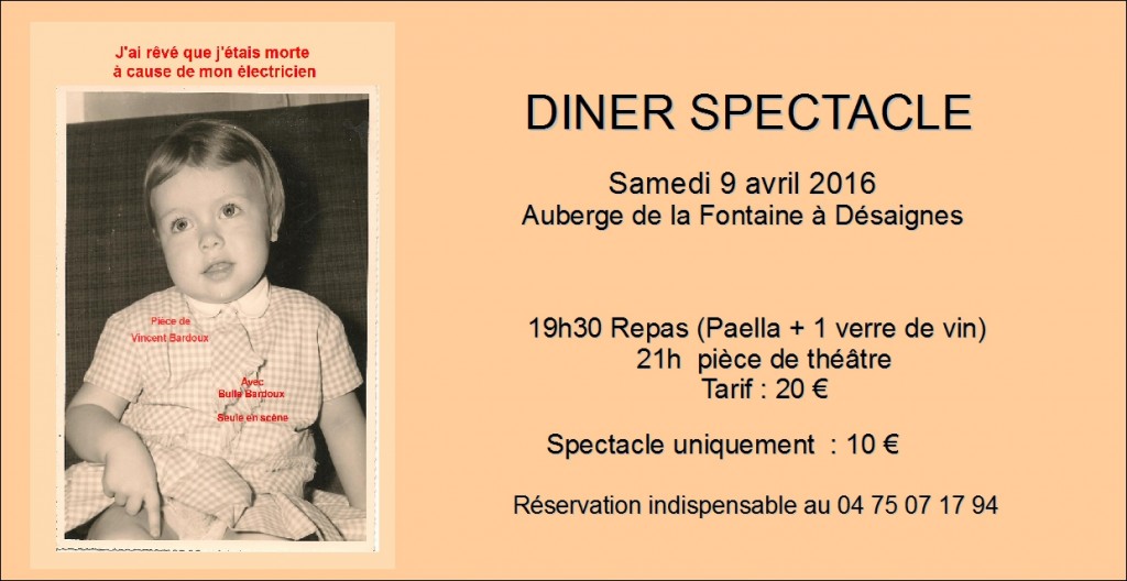 diner spectacle auberge fontaine desaignes