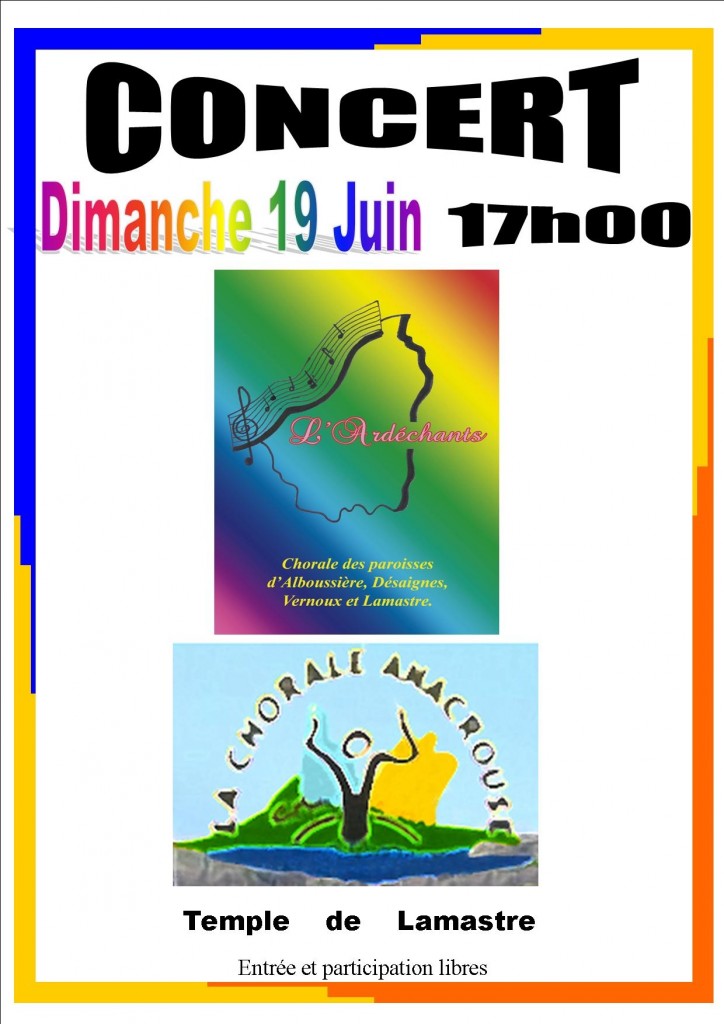 anacrouse chorale 19 juin 2016 temple lamastre