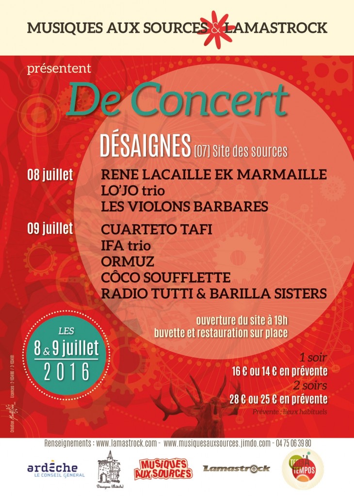 de concert 8 9 juillet desaignes lamastrock musique source