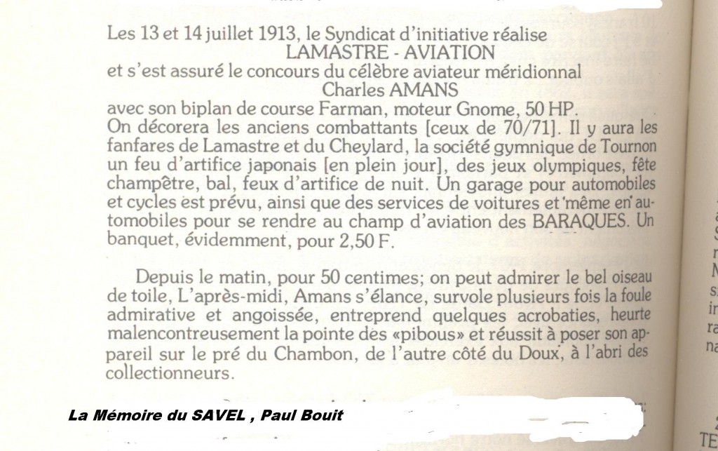 meeting aerien lamastre 14 juillet texte paul bouit savel
