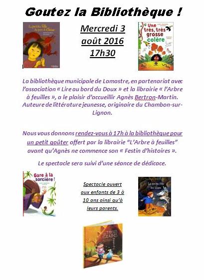 gouter bibliotheque lamastre