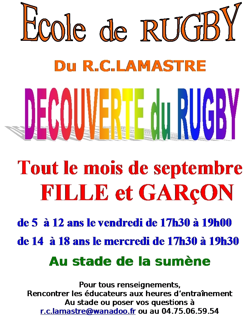 rugby découverte lamastre