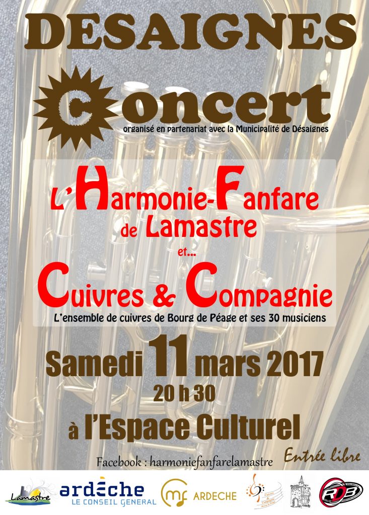 fanfare lamastre cuivre & Cie desaignes