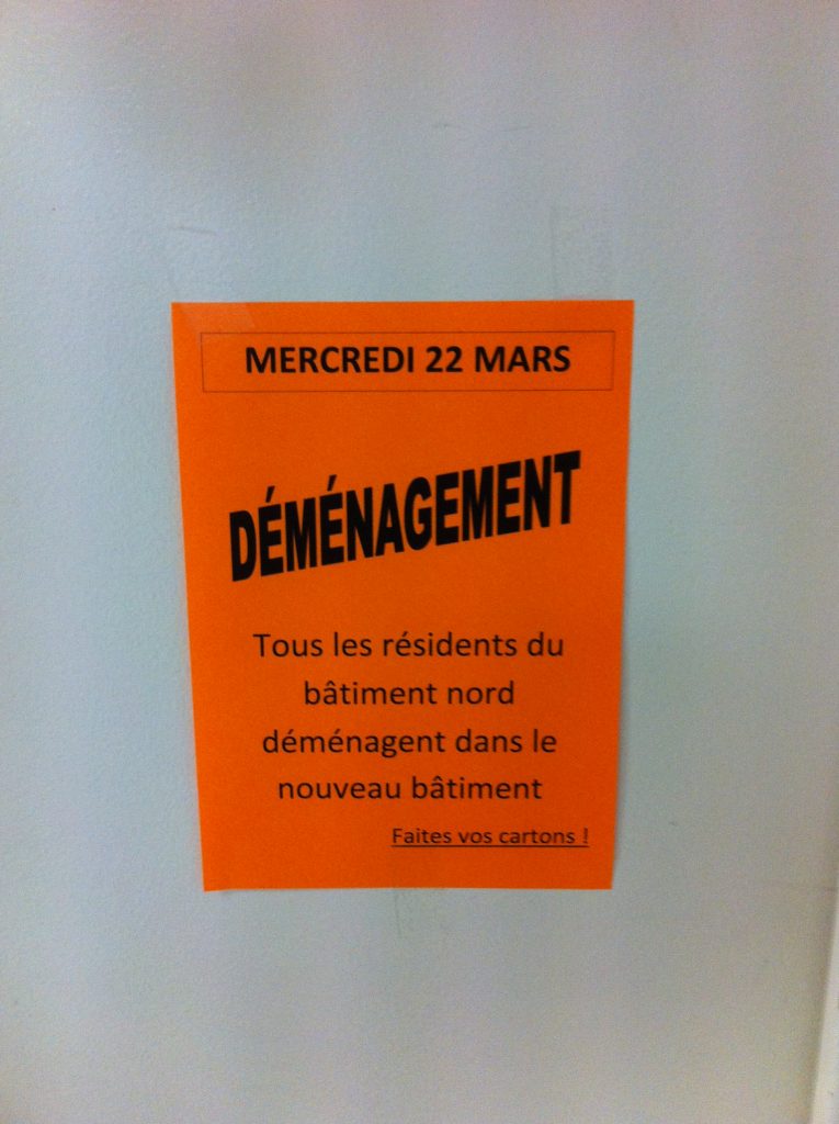 Affiche déménagement EHPAD LAMASTRE