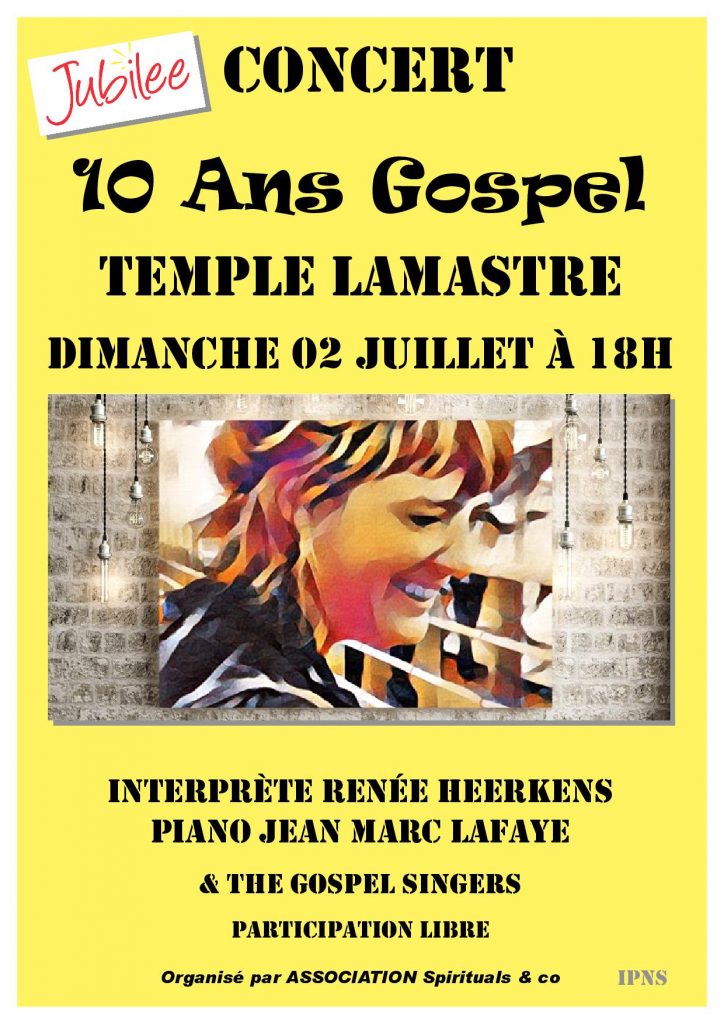 2 Juillet 2017 LAMASTRE gospel renee heerkens