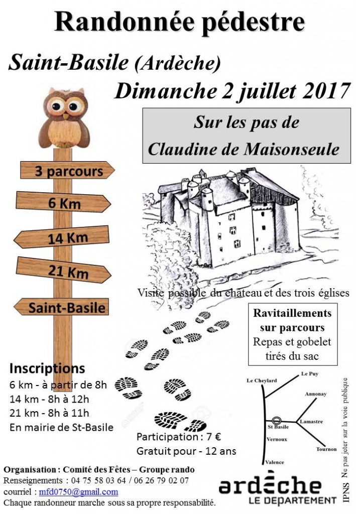 Flyer randonnee saint basile 2017