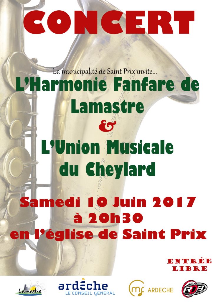 fanfare lamastre Saint-Prix 2017
