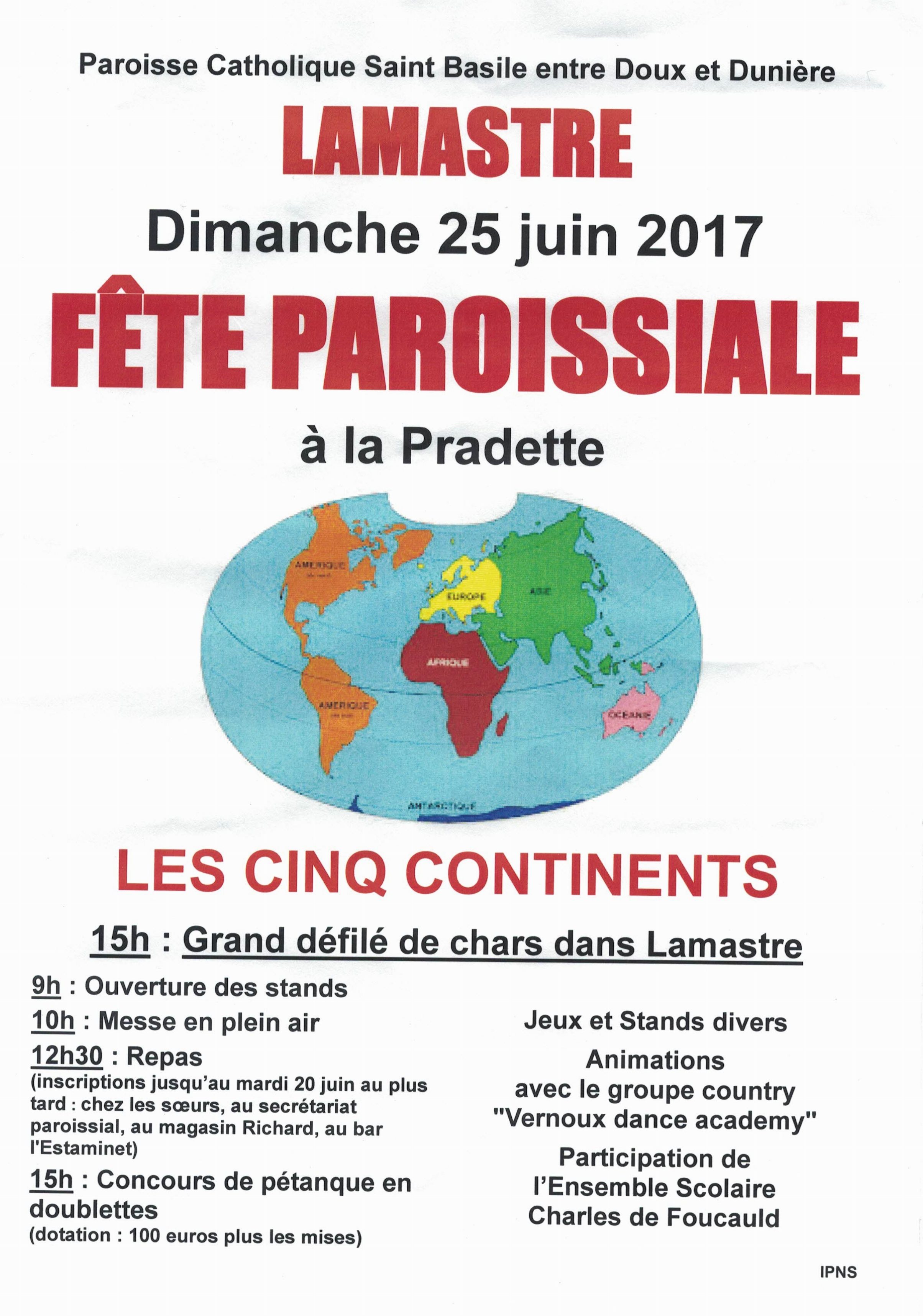 fete paroisse catholique lamastre 2017 saint basile dunieres