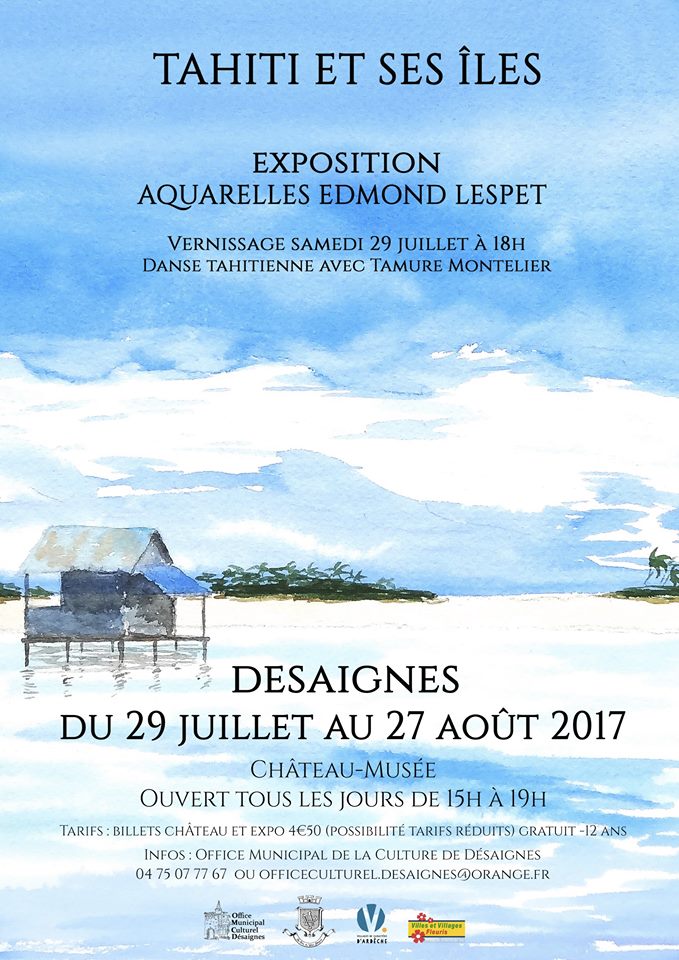 exposition edmond lespet tahiti desaignes