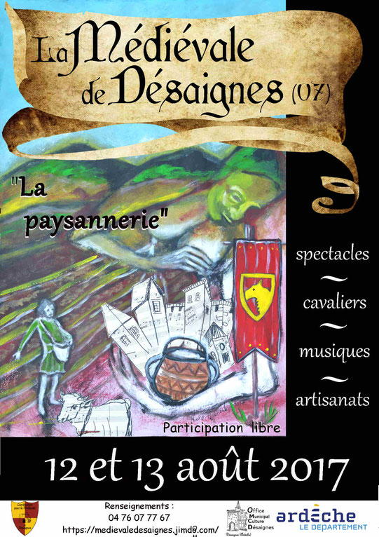 medievale desaignes 2017 affiche