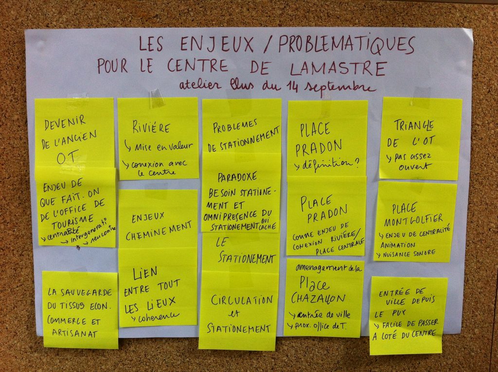 enjeux 3 places lamastre participatif