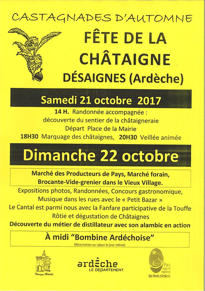 programme castagnades desaignes 2017