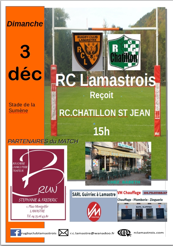 rugby lamastre chatillon st jean