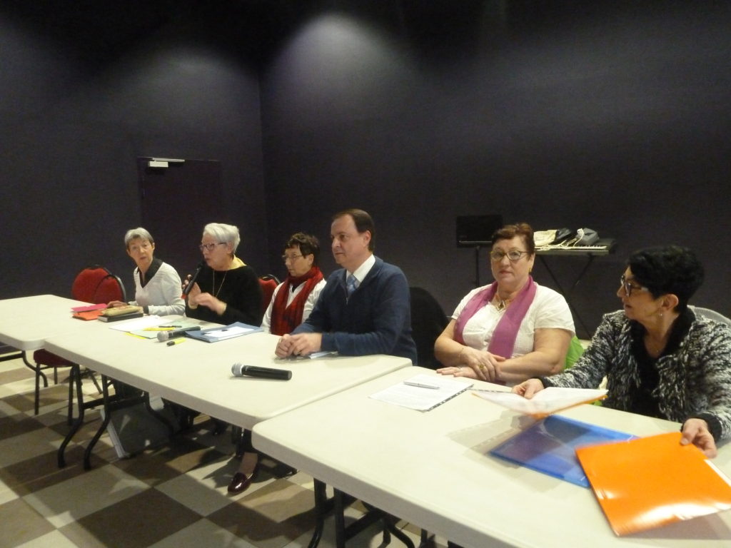 assemblée générale ensembles solidaires 2017. table bureau