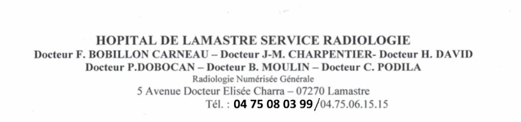 service radio hopital lamastre f