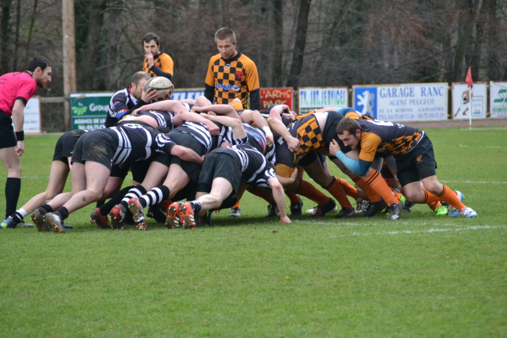 RUGBY LAMASTRE HAUTS PLATEAUX 2018 mélée