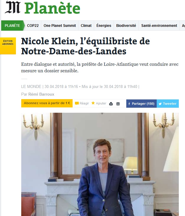 nicole klein le monde entête