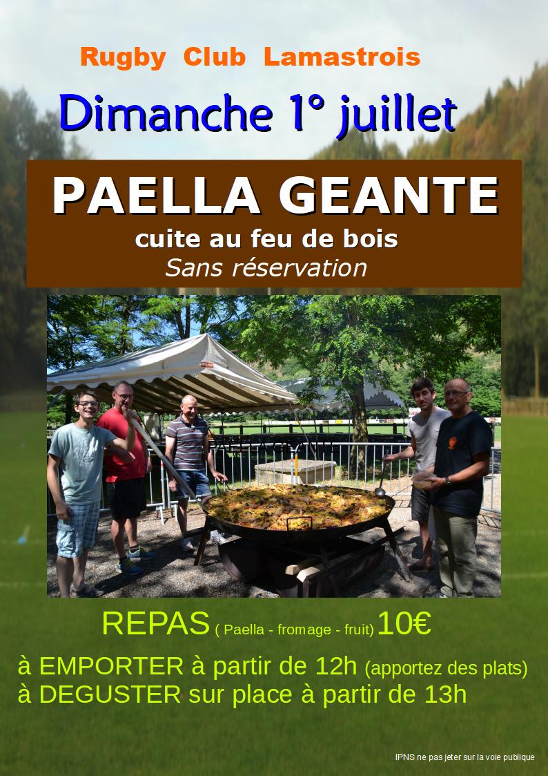 PAELLA RUGBY LAMASTRE 2018