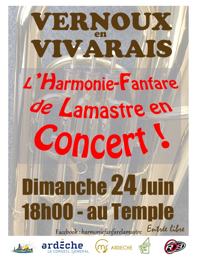 concert fanfare lamastre vernoux 2018