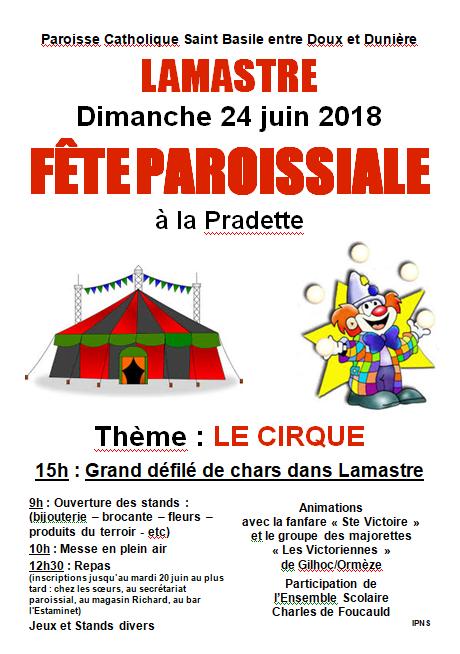 fete paroisse catholique amastre2018