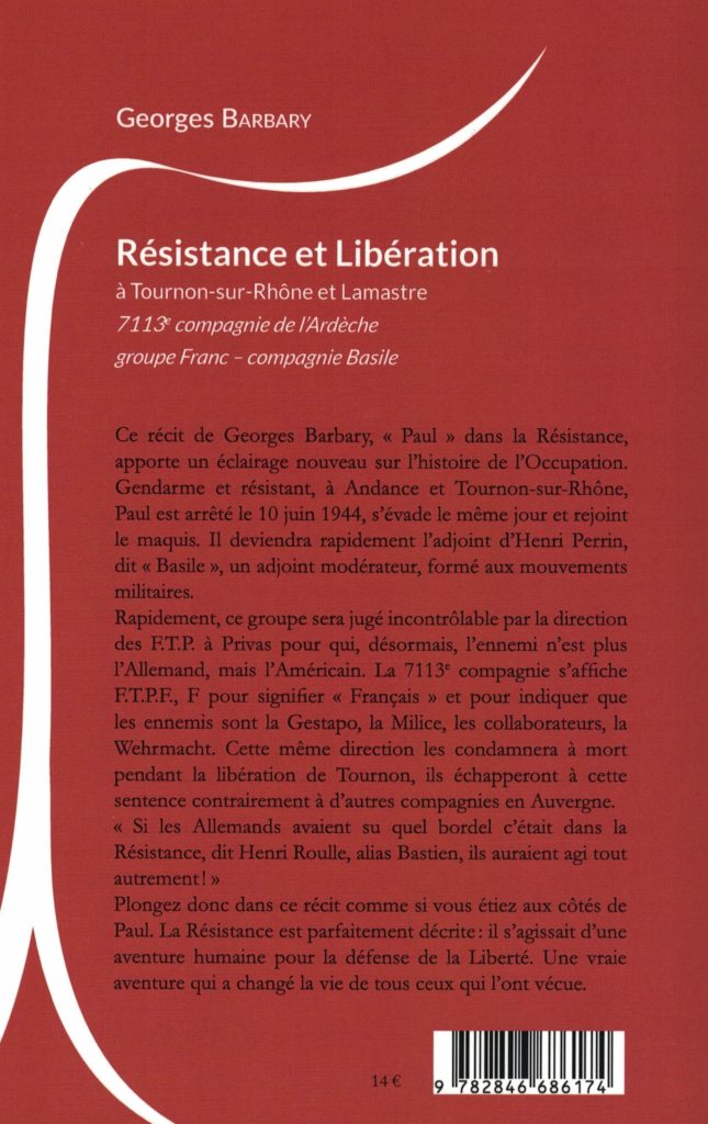 resistance lamastre tournon barbary résumé f