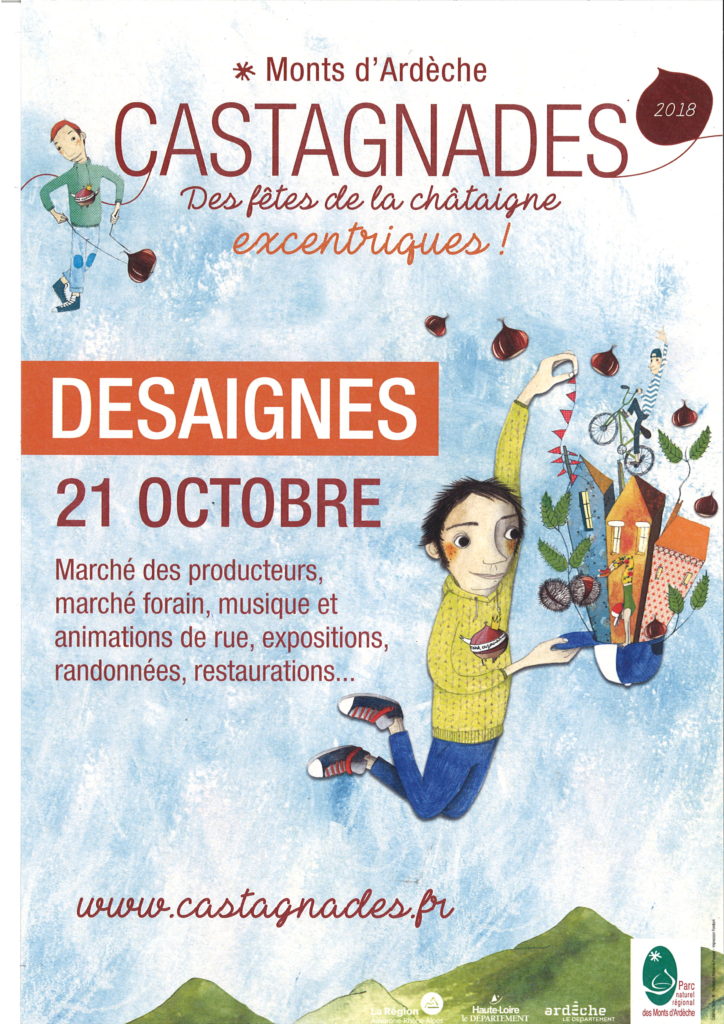 affiche CASTAGNADES foire 2018 DESAIGNES