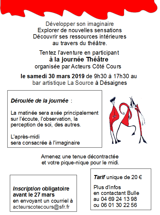 flyer acteurs coté cours du 30 mars