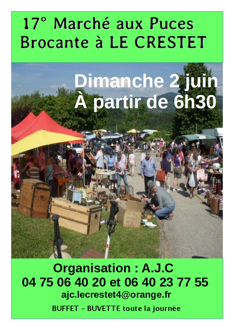 vide grenier le crestet 2019